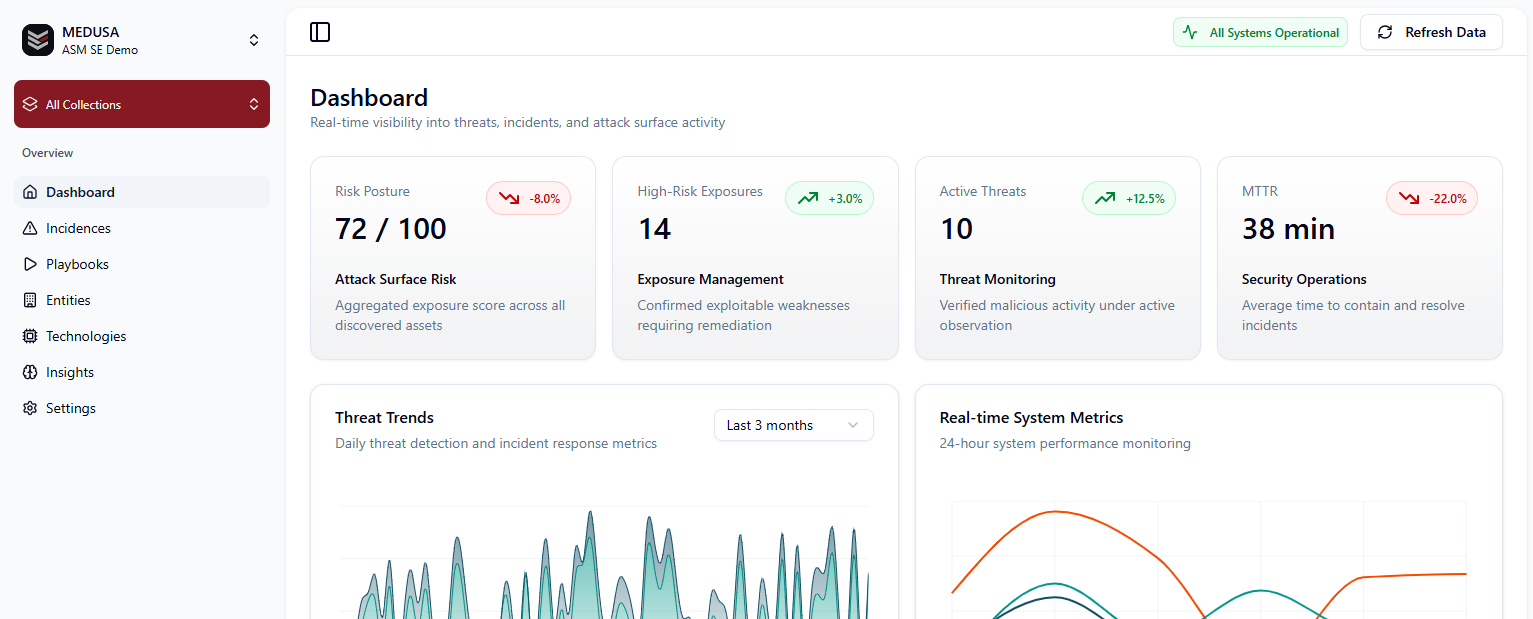 Medusa ASM UI app screenshot